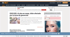 Desktop Screenshot of m.fxstreet.es